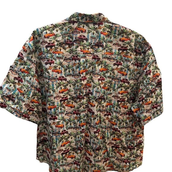 Robert Graham Old Havana Car Print Shirt Men’s 3XL Cuban Retro Jimmy Buffet ASO - Picture 7 of 9